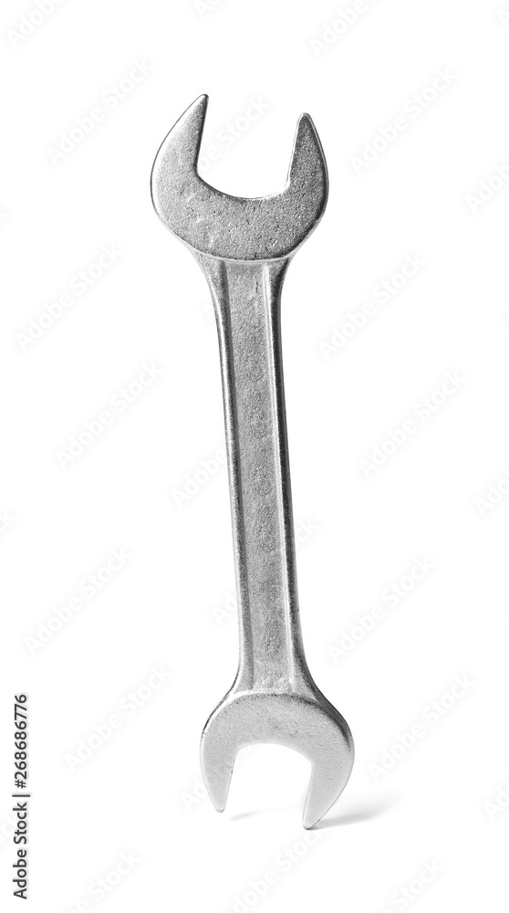 New wrench isolated on white. Construction tool New wrench isolated on white. Construction tool
