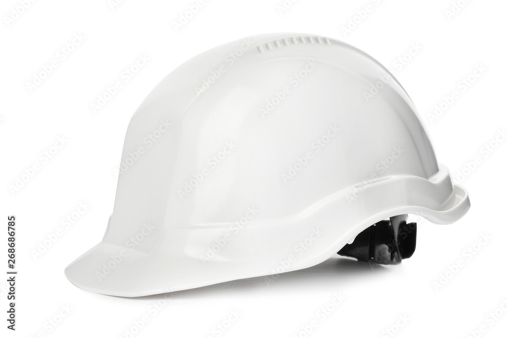 Fototapeta premium Safety hardhat isolated on white. Construction tool
