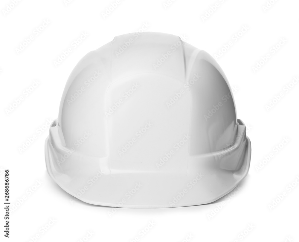 Fototapeta premium Safety hardhat isolated on white. Construction tool