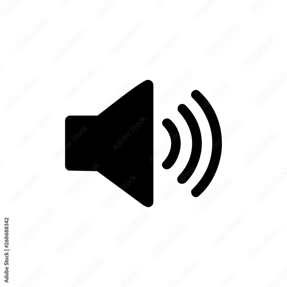 Speaker vector icon isolated on white background Speaker vector icon isolated on white background