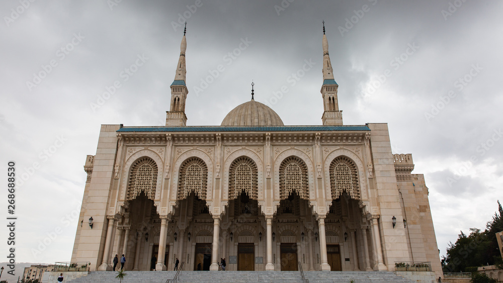 Prince Abdel Kader Mosque in day time in Constantine, Algeria