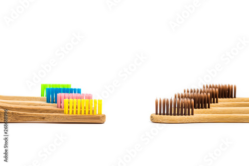 bamboo toothbrush isolated on the white background © Jevanto Productions
