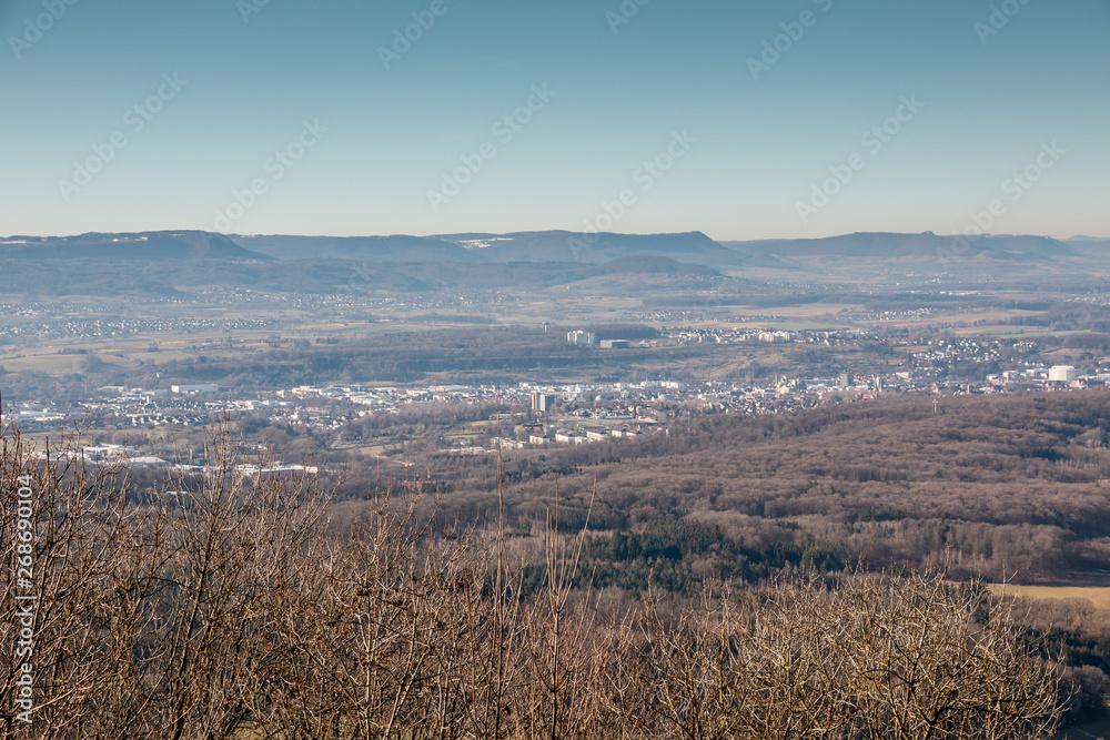 Little village in the middle of the german countryside with hills, forests, fields and meadows Little village in the middle of the german countryside with hills, forests, fields and meadows