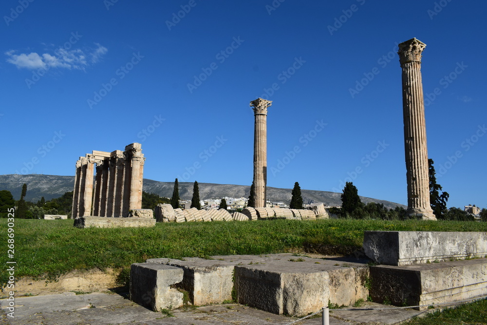 Światynia Zeusa, ruiny, Ateny, Grecja