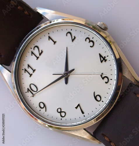 close up of classic dress wacth dial