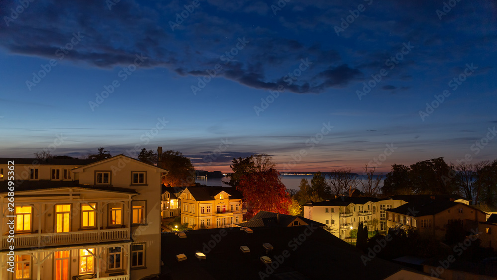 Abend im Ostseebad Göhren Rügen - Blick Richtung Sassnitz