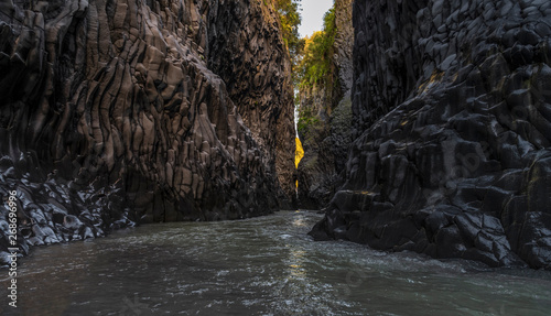 фотографія Amazing view of Gole dell Alcantara natural reserve park in Sicily, south Ital