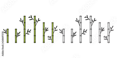 bamboo vector icon leaf Leave panda cartoon doodle illustration