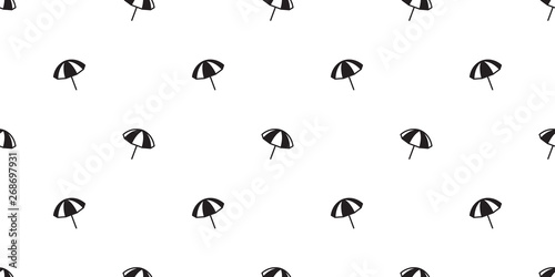 umbrella seamless pattern vector summer tropical sea ocean Anchor helm pirate maritime Nautical repeat wallpaper scarf isolated tile background doodle