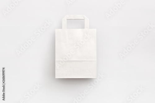 Small White Kraft Paper Bag front