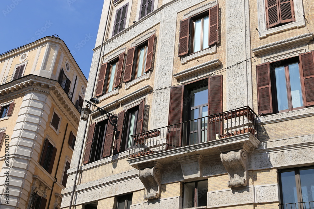 Fototapeta premium landscape of the typical italian city rome italy