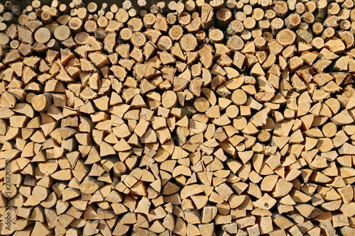 texture of logs chopped with an ax