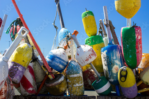 Lobster trap buoys