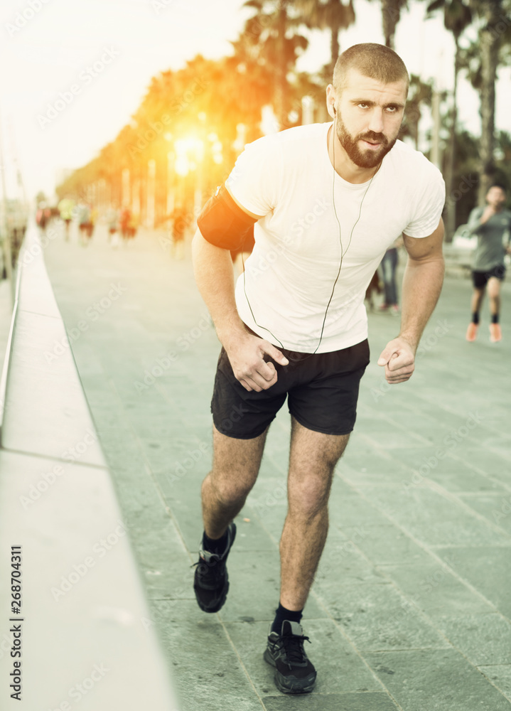 Running man, jogging