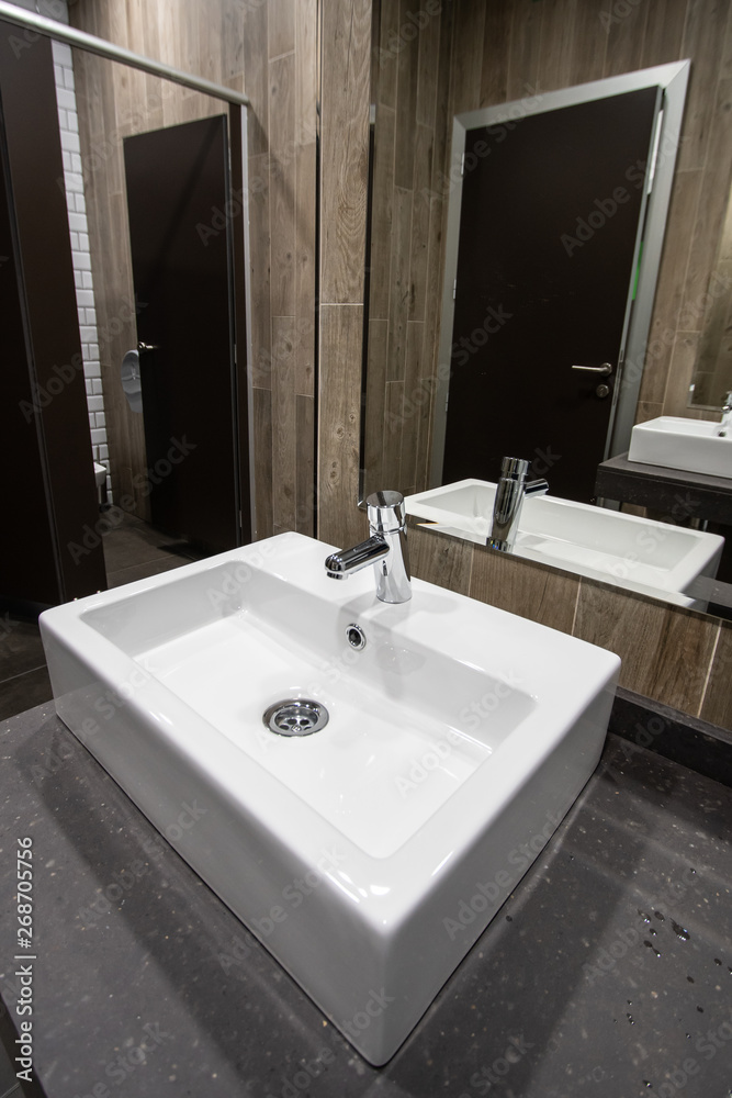 Fototapeta premium Modern Public toilet room