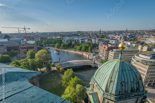 View of Friedrichs Bridge from Berlin Catherdal's Dome