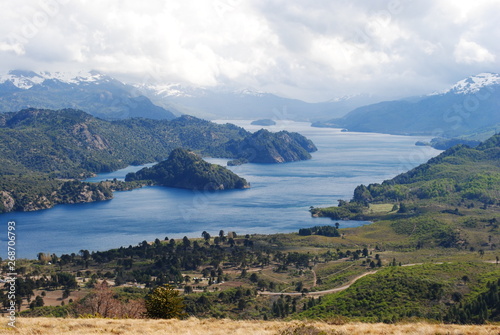 Moquehue Lake in Villa Pehuenia Patagonia photo