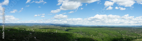 Fototapeta Naklejka Na Ścianę i Meble -  panorama sur un paysage de forêts 