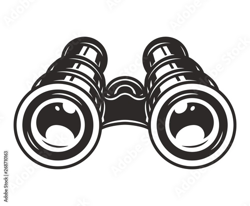 Vintage binoculars template
