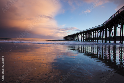 pier during storm