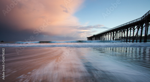 pier during storm