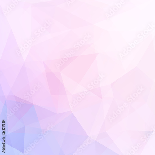 Abstract polygonal vector background. Pastel pink geometric vector illustration. Creative design template.