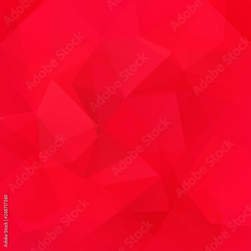 Background made of red triangles. Square composition with geometric shapes. Eps 10