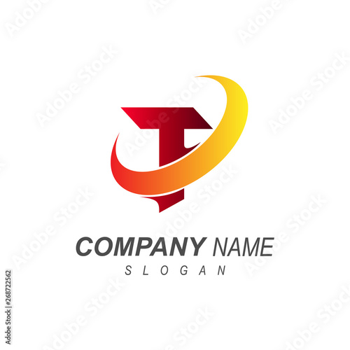 logo letter t , speed icon with initials letter t + delivery express logo + delivery service icon with a simple look