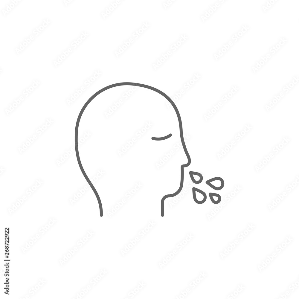 health, allergy, cold, cough. Element of health icon. Thin line icon for website design and development, app development. Premium icon health, allergy, cold, cough. Element of health icon. Thin line icon for website design and development, app development. Premium icon