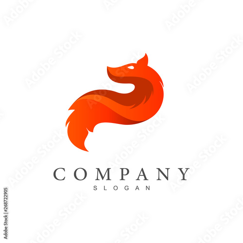 Fox logo , animal icon, application symbol