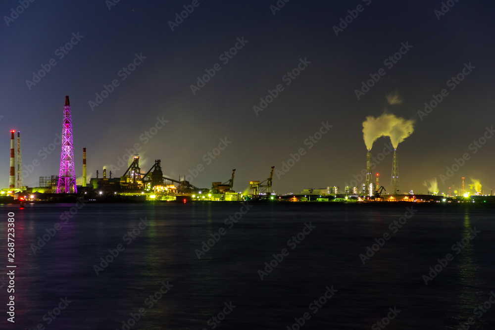 関門海峡の工場夜景DSC0532