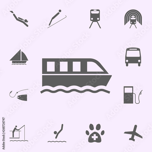 ferry parking place icon. signs of pins icons universal set for web and mobile