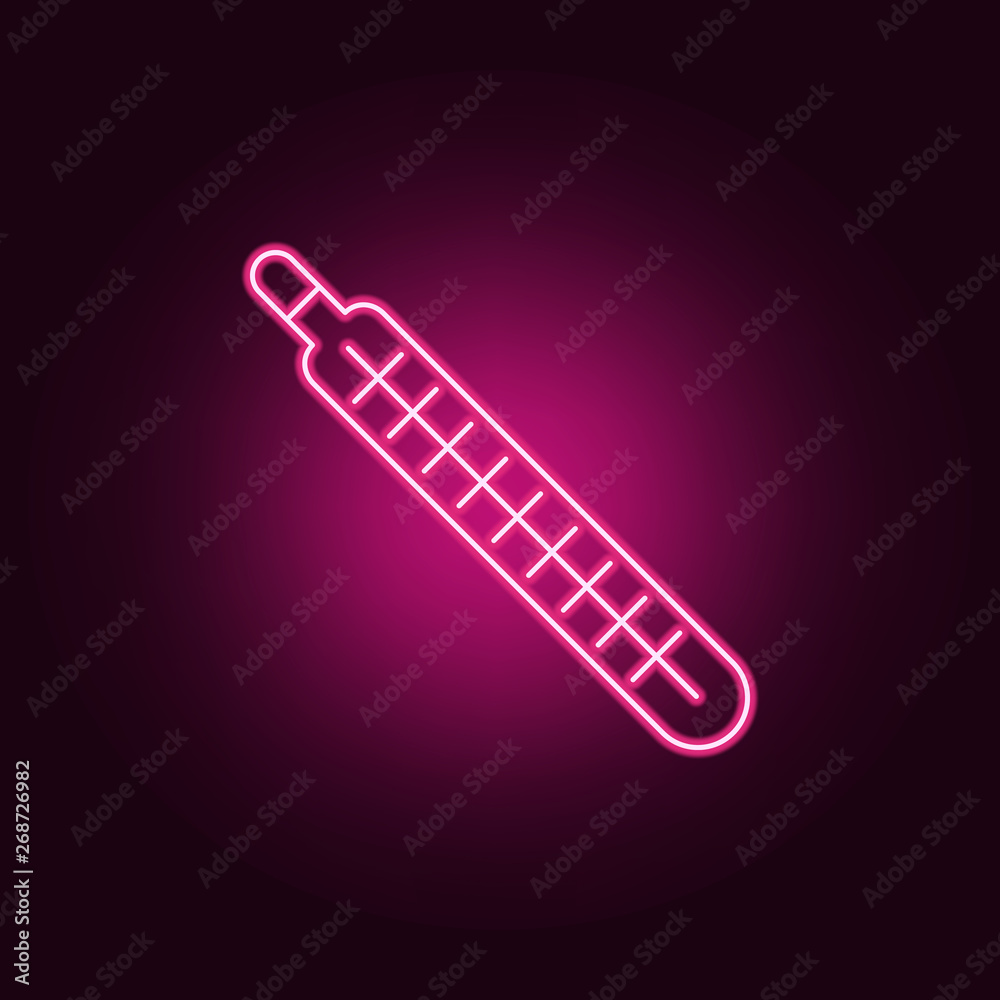 mercury thermometer neon icon. Elements of Measure set. Simple icon for websites, web design, mobile app, info graphics mercury thermometer neon icon. Elements of Measure set. Simple icon for websites, web design, mobile app, info graphics