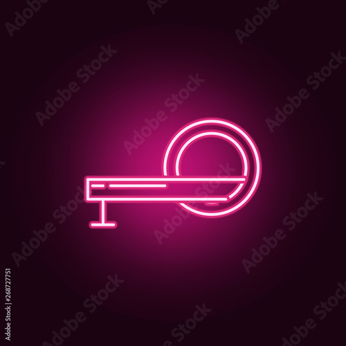 CT Scan neon icon. Elements of Medecine set. Simple icon for websites, web design, mobile app, info graphics