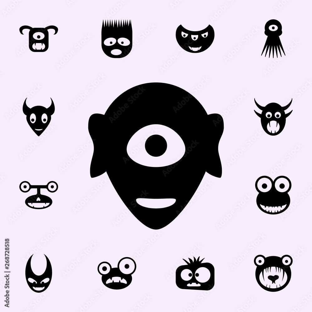 monster icon. monsters icons universal set for web and mobile monster icon. monsters icons universal set for web and mobile
