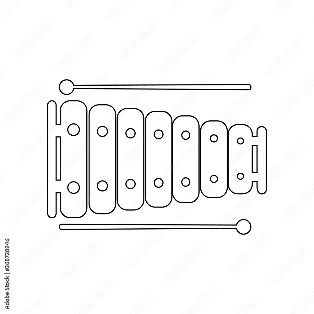 Vibraphone marimba icon. Element of music instrument for mobile concept and web apps icon. Outline, thin line icon for website design and development, app development Vibraphone marimba icon. Element of music instrument for mobile concept and web apps icon. Outline, thin line icon for website design and development, app development