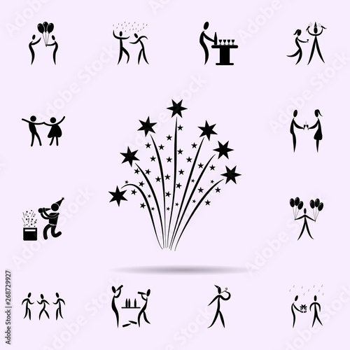 firework icon. Party icons universal set for web and mobile