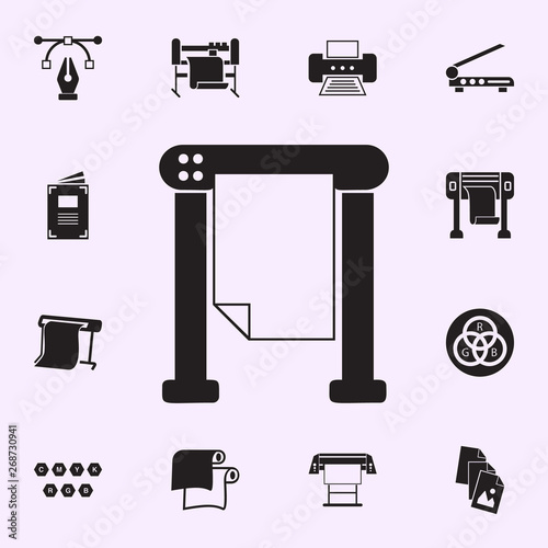 thermal printer icon. Print house icons universal set for web and mobile