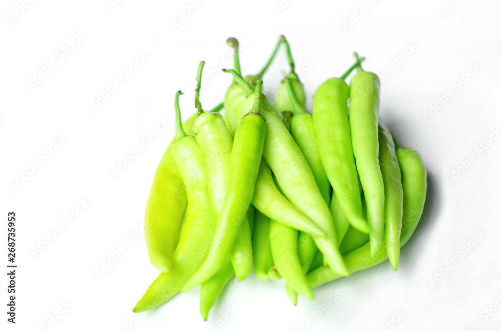 Fresh green pepper for an ingredient