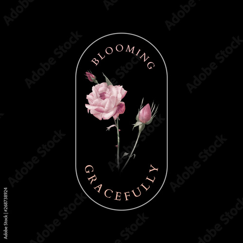 Blooming gracefully badge