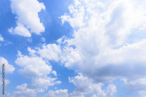 The nature of blue sky with cloud in the morning.