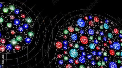 江戸切子のライトアップ