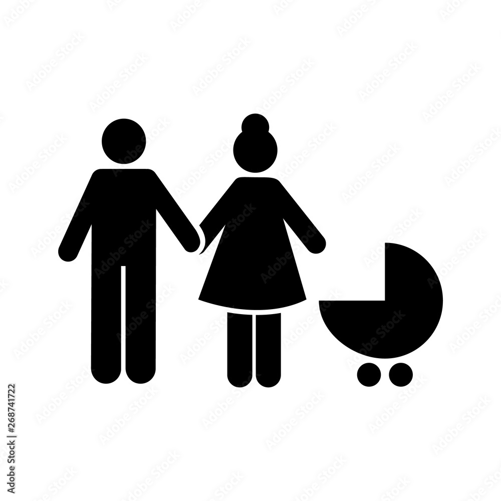 Baby, father, mother, spouse, happy icon. Element of maternity icon ...