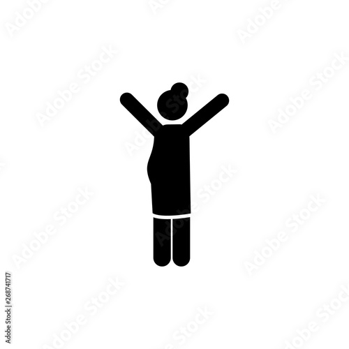 Happy, young, mother, pregnant, spouse icon. Element of maternity icon. Premium quality graphic design icon. Signs and symbols collection icon for websites, web design, mobile app