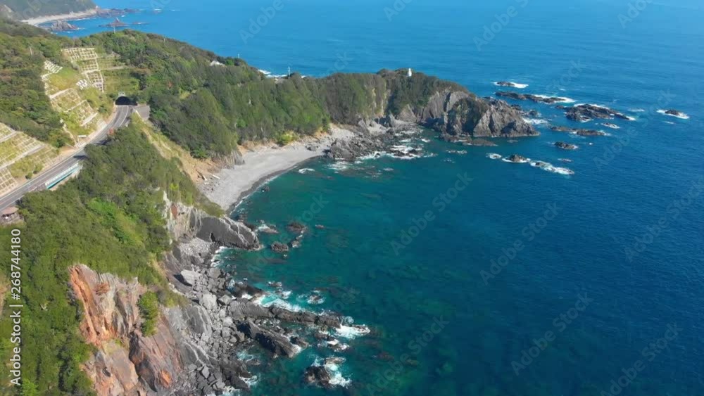 scenic highway winding its path along beautiful coastline