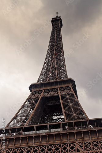 Heavy Clouds Over Eiffel Tower