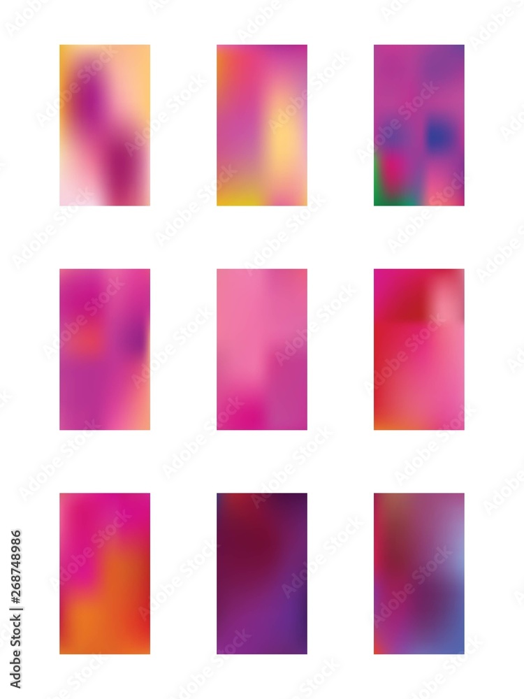 Fototapeta premium The good set of background illustrations design.