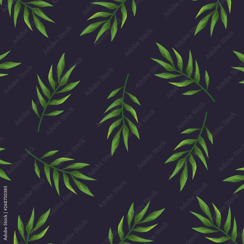 Obraz premium tropical branches leaves plants background