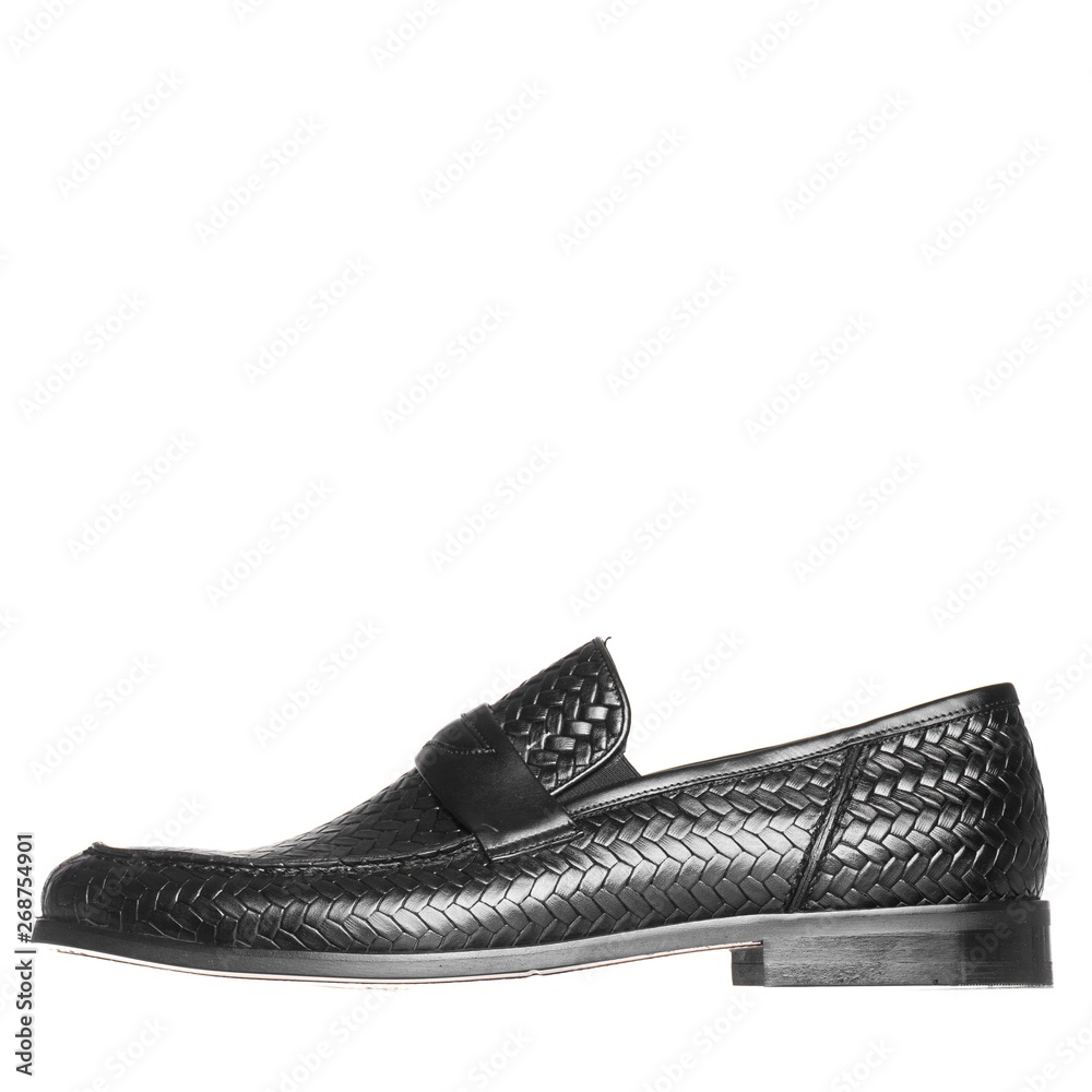 Men classic elegance shoes white isolated background Men classic elegance shoes white isolated background