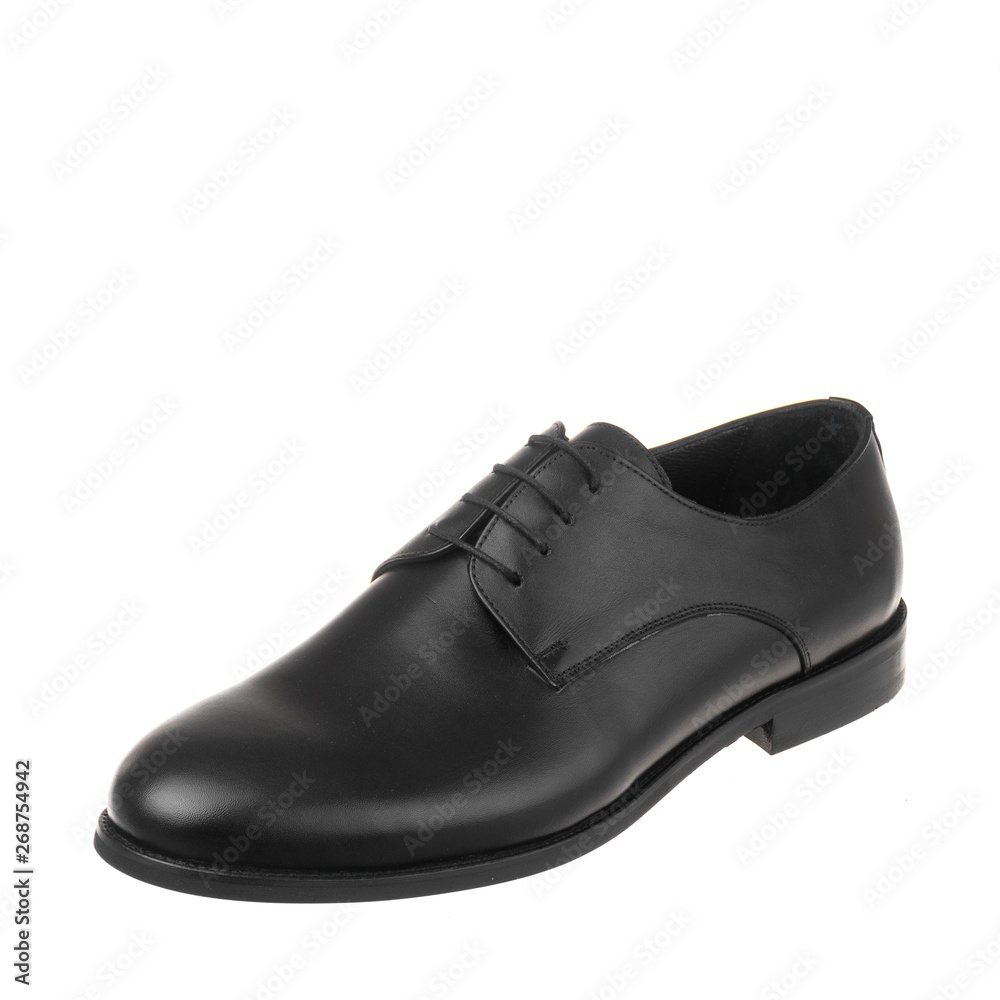 Men classic elegance shoes white isolated background